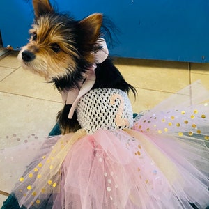 Second Dog birthday Tutu dress outfit , cat birthday dress, dog dress, dog birthday outfit, pet birthday, customize dog dress clothes