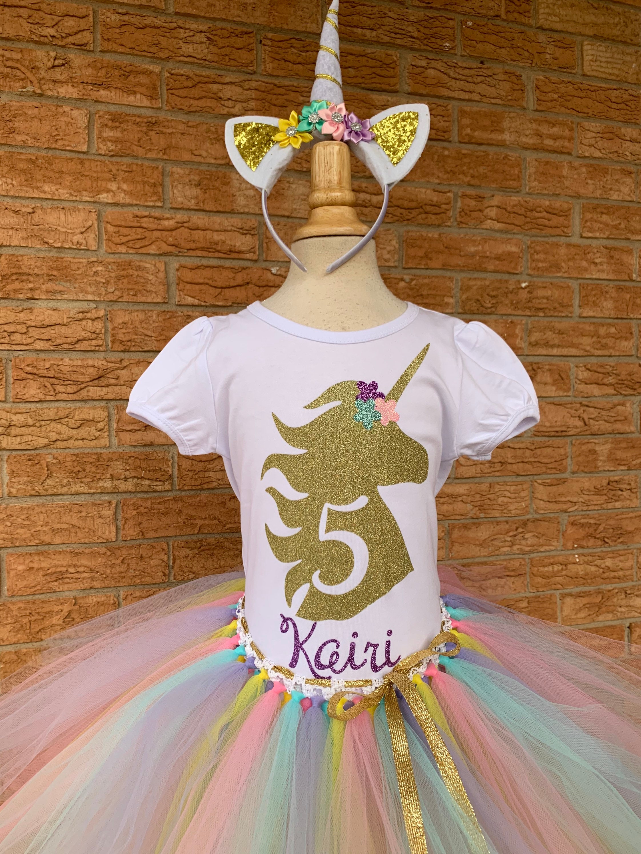 5th birthday 2025 unicorn outfit