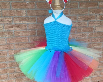 Rainbow unicorn costume, pony tutu, pony costume, Halloween costume, unicorn birthday, rainbow tutu, birthday outfit, unicorn dress