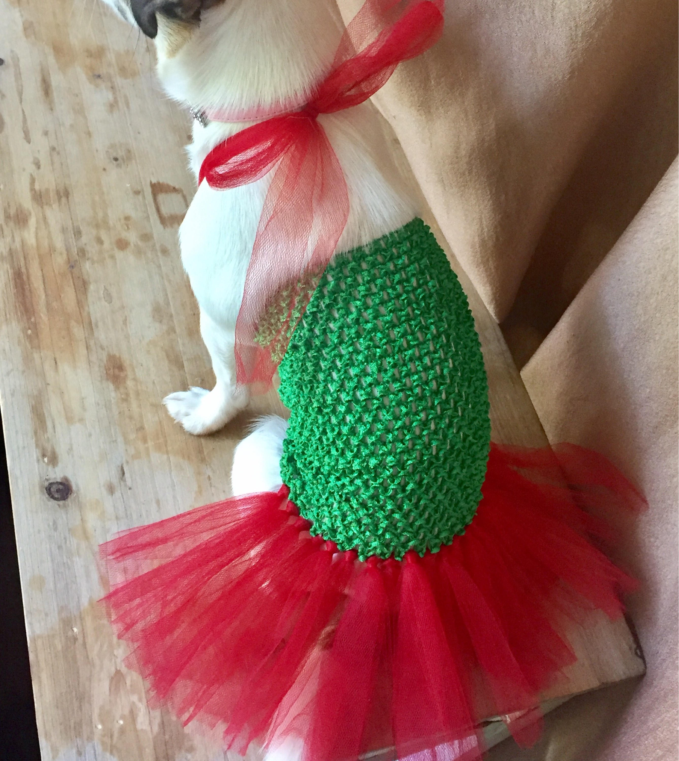 dog christmas tutu
