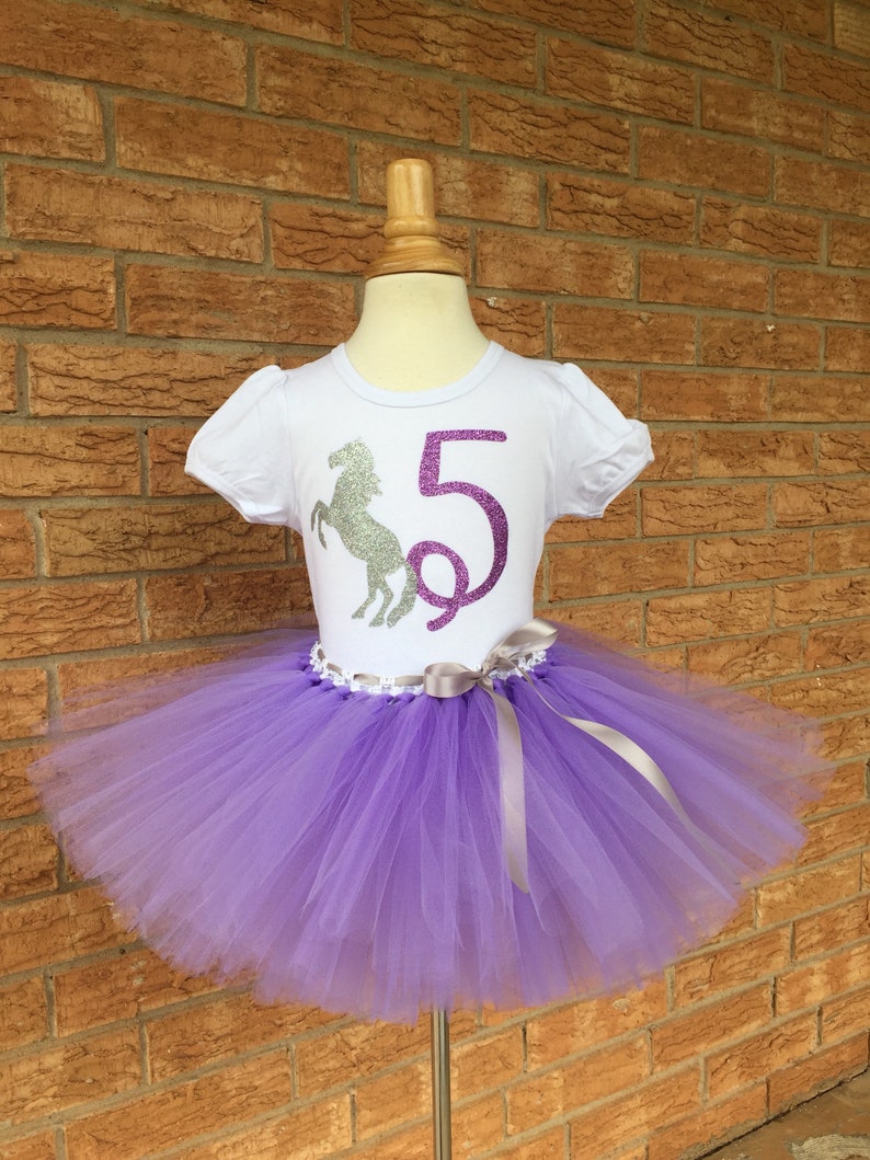 5th Fifth Birthday Baby Girl Tutu Outfit Shirt Rainbow Purple Pink Cupcakes