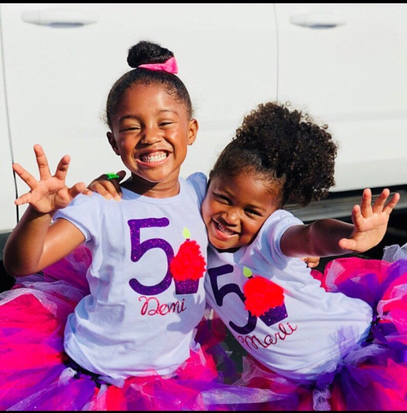 Girl's Fifth Birthday Outfit 5th Birthday Shirt 5 Year Etsy