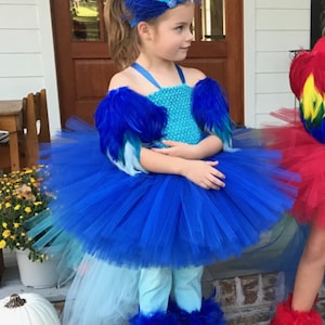 Blue macaw, parrot costume, parrot wings, blue wings, costume wings, parrot headband, leg feathers, blue macaw wings, rio, birds of rio