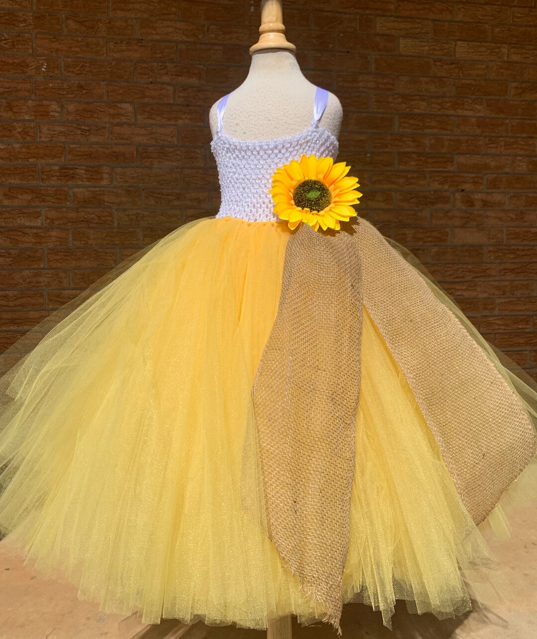 パーティードレス GANISONG Bridal flower floating dress pale yellow Flower Girl Dress, Tulle Flower Girl Dress, Lace Flower Girl