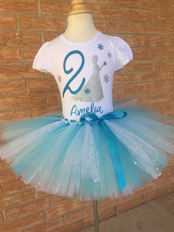 Frozen birthday shirt and tutu deals