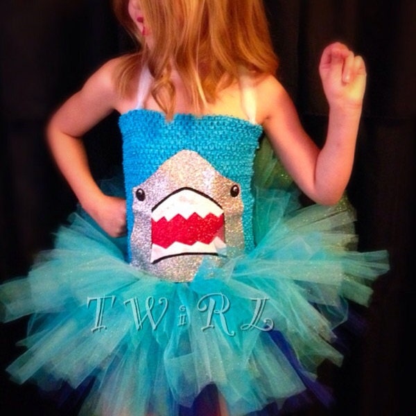 Shark costume, jaws Costume, shark tutu, Halloween costume, shark party, shark week, ocean costume, ocean tutu, fish costume