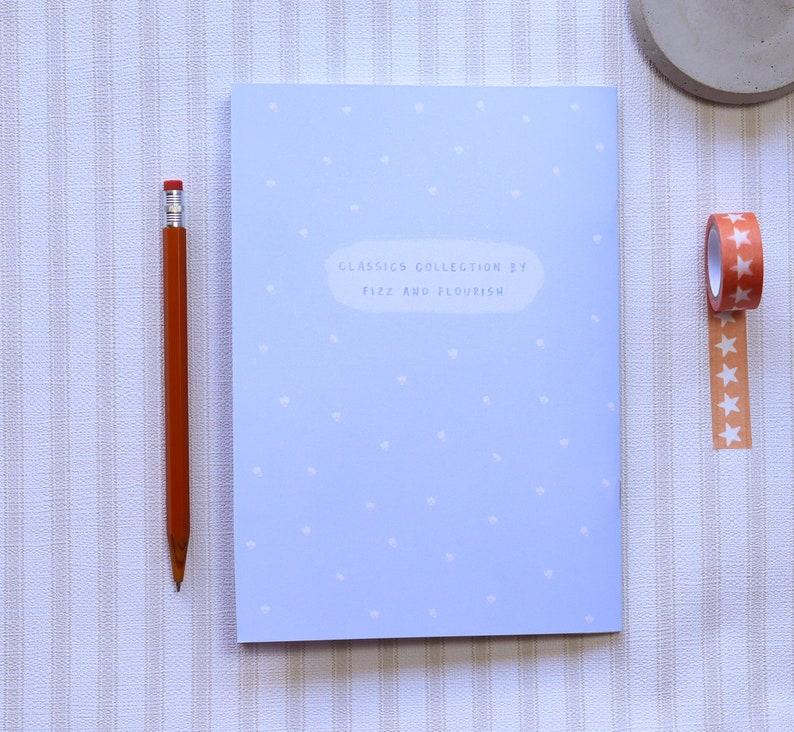 Jane Austen Fan Art FizzandFlourish A5 Lined Paper Notebook Classics Collection Elizabeth Bennet Handmade Notebook