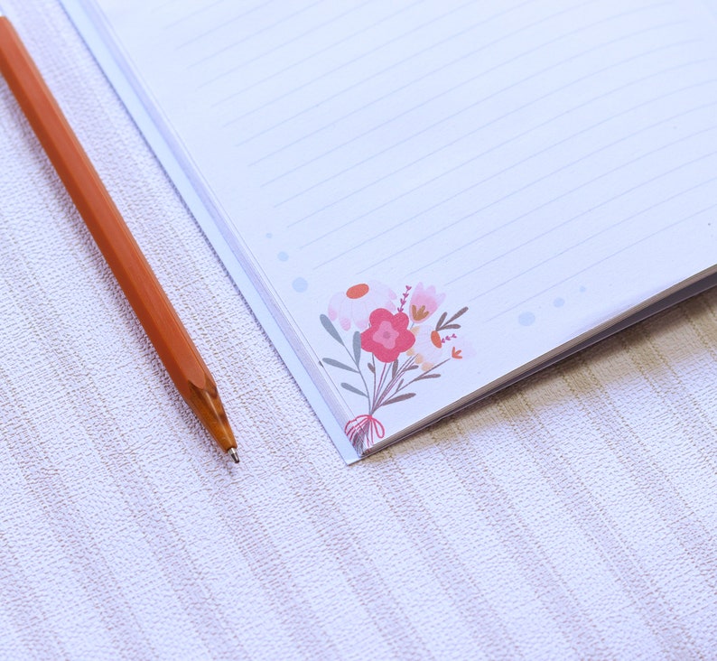 Jane Austen Fan Art FizzandFlourish A5 Lined Paper Notebook Classics Collection Elizabeth Bennet Handmade Notebook
