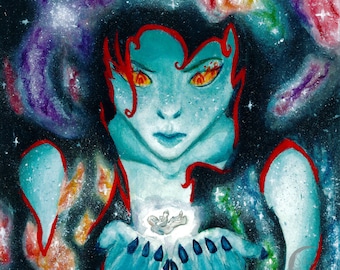 Daughter of Space- Original Art Print