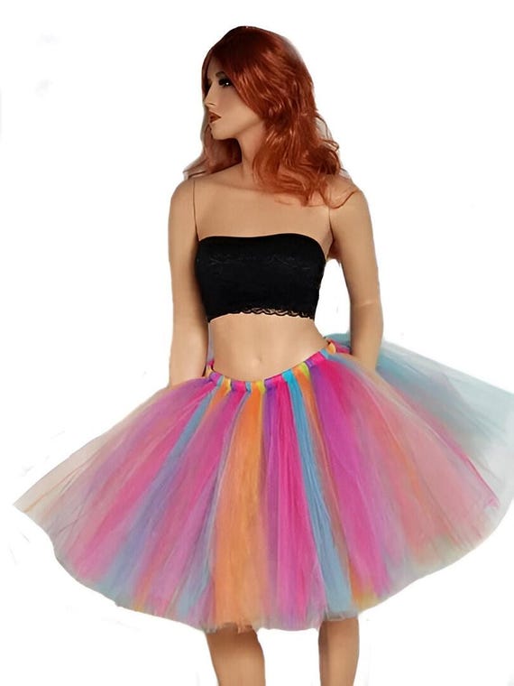 90 s Themed Bold and Daring Neon Colored Tutu Skirt Adult and Child Sizes Available Etsy