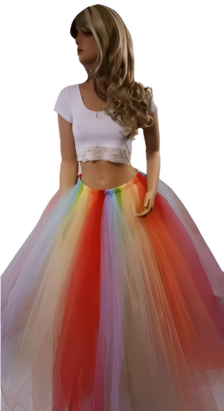 Rainbow skirt for baby hot sale