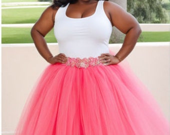 Plus Size Extra Fluffy and Long Adult Tutu - Variety of Colors