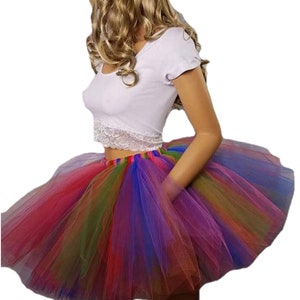 Adult or Child Festive Rainbow Tutu image 1