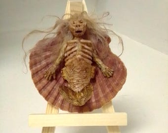 Miniature Feejee Fiji mermaid sideshow freak gaff sea creature
