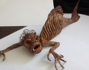 Feejee  fiji Mermaid Sideshow gaff freak 13.75 inches