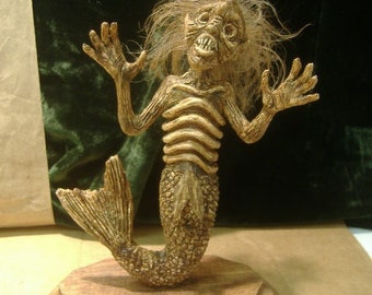 Feejee Fiji Mermaid Sideshow freak gaff oddity sea creature folklore