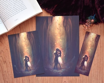 Winter's nigh | Hades and Persephone art prints and bookmarks | mythology art