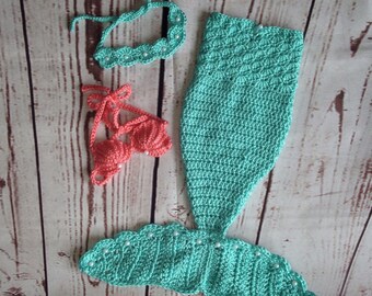 Mermaid Outfit Baby - Newborn Mermaid Tail - Baby Mermaid Outfit - Newborn Mermaid - Baby Mermaid - Mermaid Baby Outfit - Baby Mermaid Tail