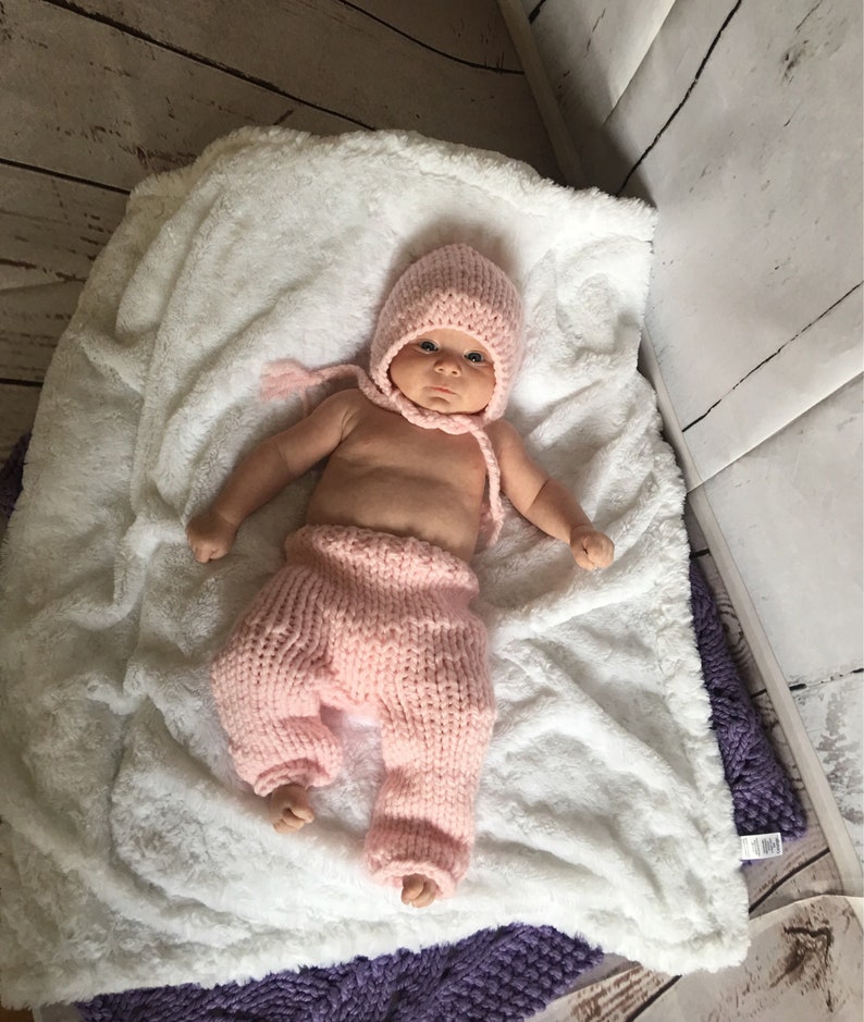 Pants Newborn Clothing Baby Girl Costume Knit Outfit Bonnet Cosplay Baby Outfit Photo Prop Newborn Photo Outfit Knit