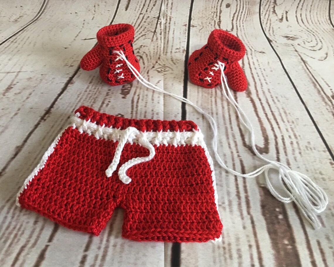 Baby Boxing Outfit Newborn Boxing Outfit Baby Boxing Etsy
