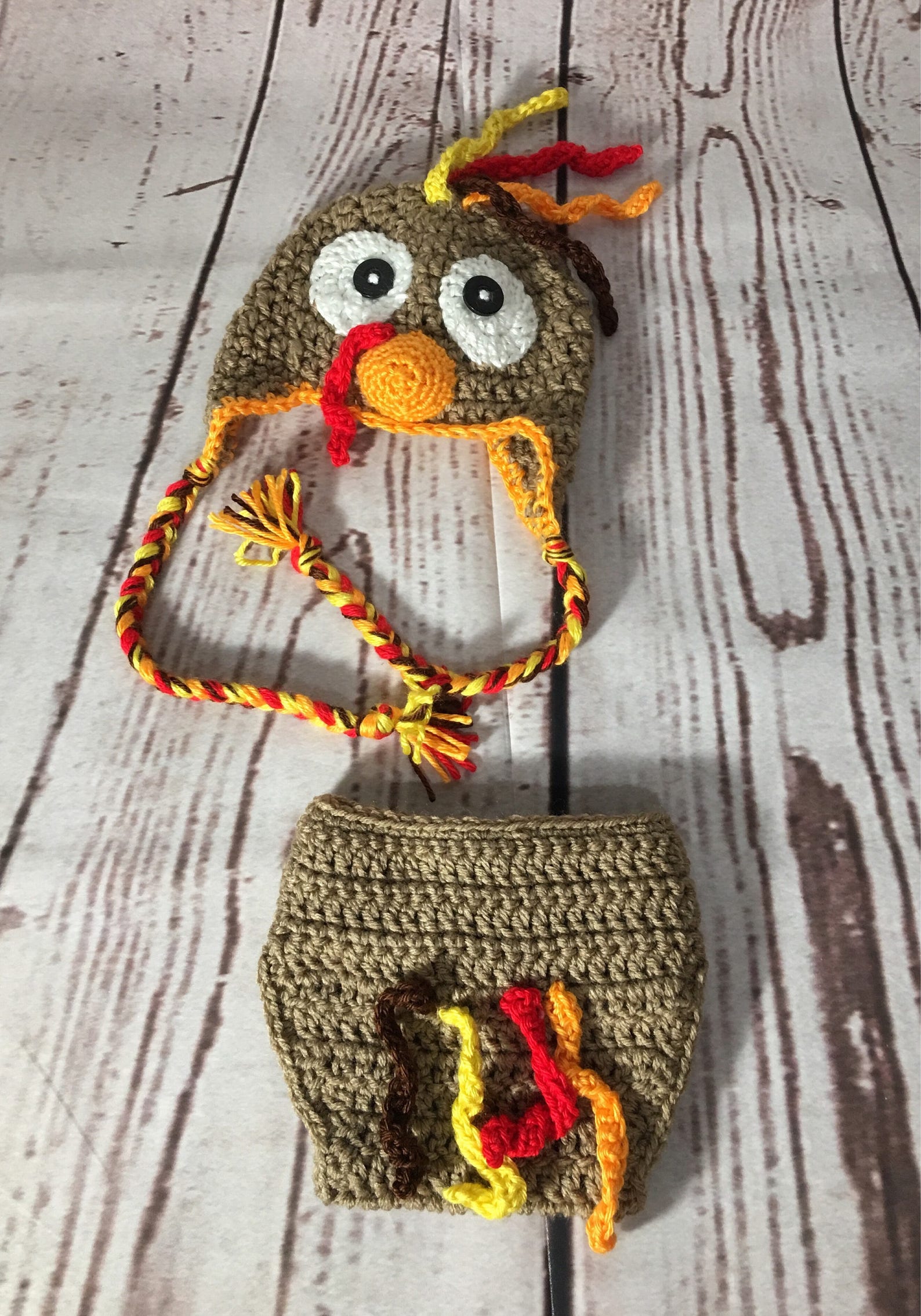 Baby Turkey Costume Baby Turkey Outfit Newborn Turkey Etsy