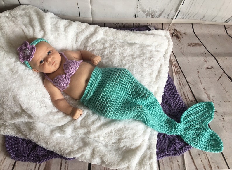 Mermaid Baby Outfit Baby Mermaid Costume Baby Mermaid Etsy