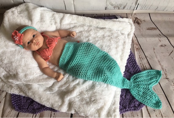 newborn baby mermaid outfit