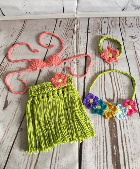 baby hula girl costume