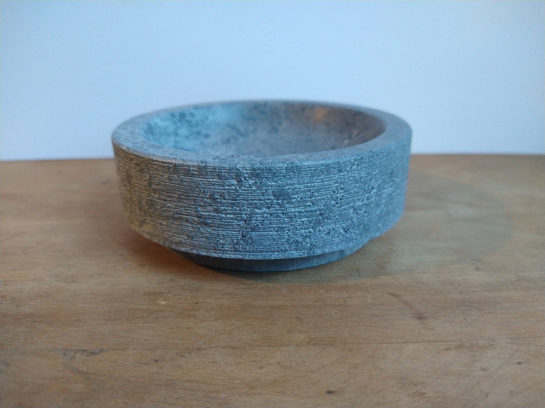 Small Hand Turned Soapstone Vessel Etsy
