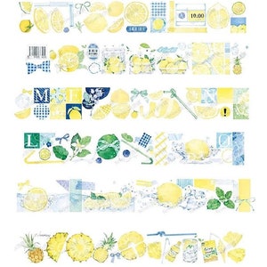 Neinei Full Of Summer Serie hochwertige PET Masking Tape Muster perfekt für Planer/Album/Bastelarbeiten Bild 8