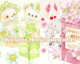 Komos | vol.15 original collection high quality PET plastic masking tape samplers - perfect for journal/TN/planner/album/crafting/scrapbook