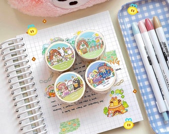 LINESTUDIO | reprinted original collection washi masking tape samplers and full rolls - perfect for journal/planner/album/crafting/scrapbook