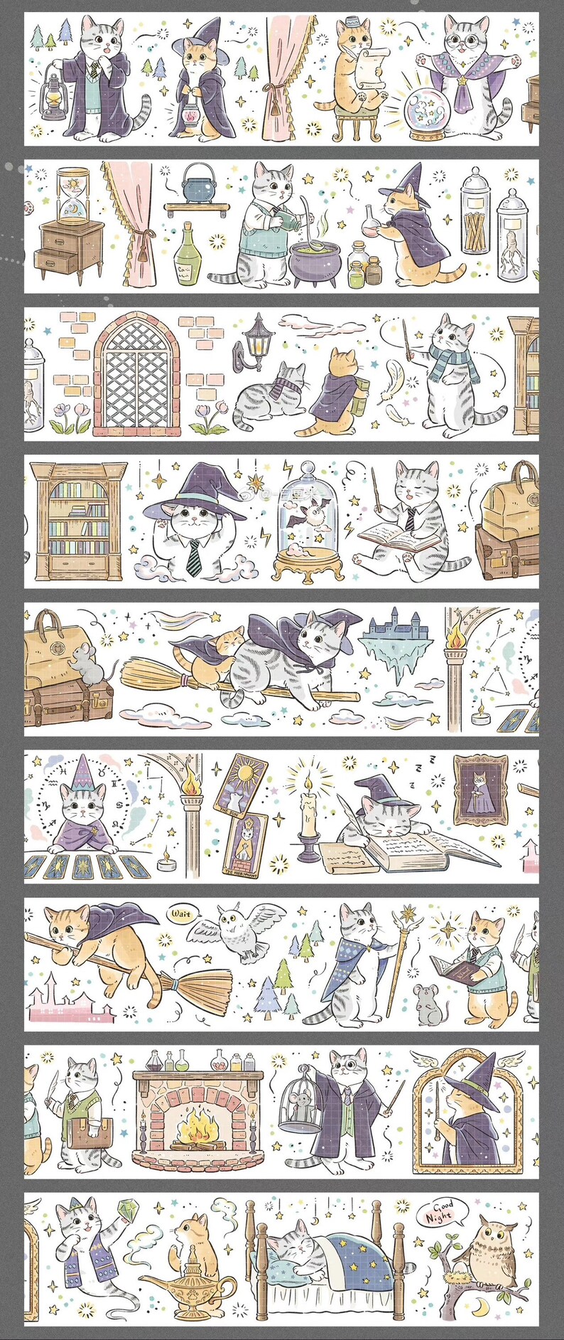 Eon Limerence CelloM vol.20 original Sammlung hochwertige PET Plastik Masking Tape Muster perfekt für Journal/TN/Planer/Scrapbook MagicMeowbu3.5×100cm