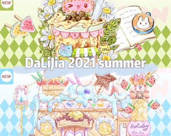 DaLiJia | 2021 summer original collection high quality PET masking tape samples - perfect for journal/TN/planner/album/crafting/scrapbook