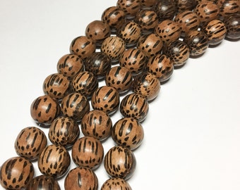 10mm x 15mm Natural Coconut Palmwood Oval Premium Wood Beads 25 beads per pack