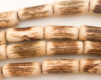 Lot De 20 Connecteurs Ovales En Bois – Fait Main – 19x12mm – Couleur Chocolat