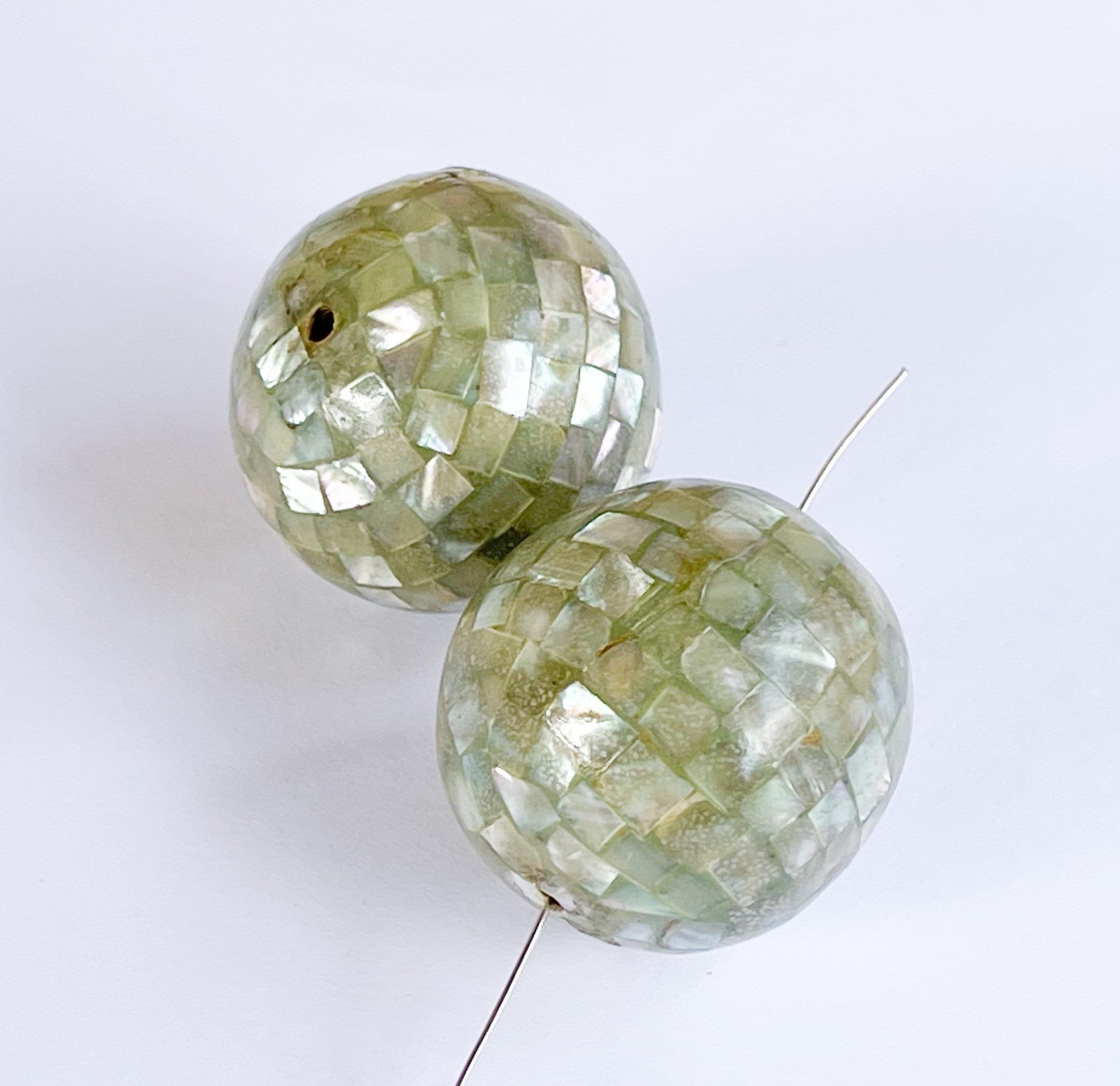 Shell Focal Bead Large Round Inlaid Shell Abalone 30MM 1 PC - Etsy