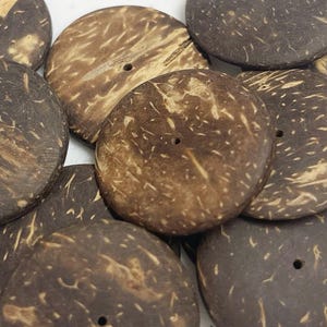 25MM Wood Disc Spacers Coconut Brown~30pc