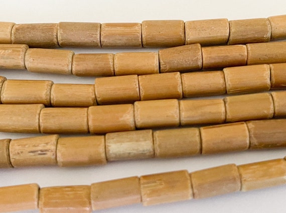 Bamboo Wood Tube Barrel Beads 7x10 for Jewelry Making Etsy