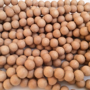 Rosewood Natural Wood Beads round 7 mm rose wood