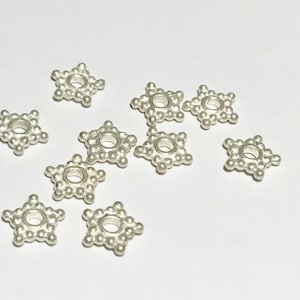 Bali Sterling Silver Star Spacer Beads 6mm - 10 pcs