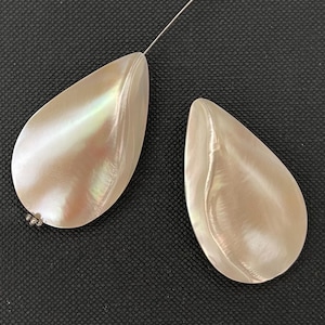 Nautilus Shell, Shell Pendant Focal  Large Teardrop Bead-1pc