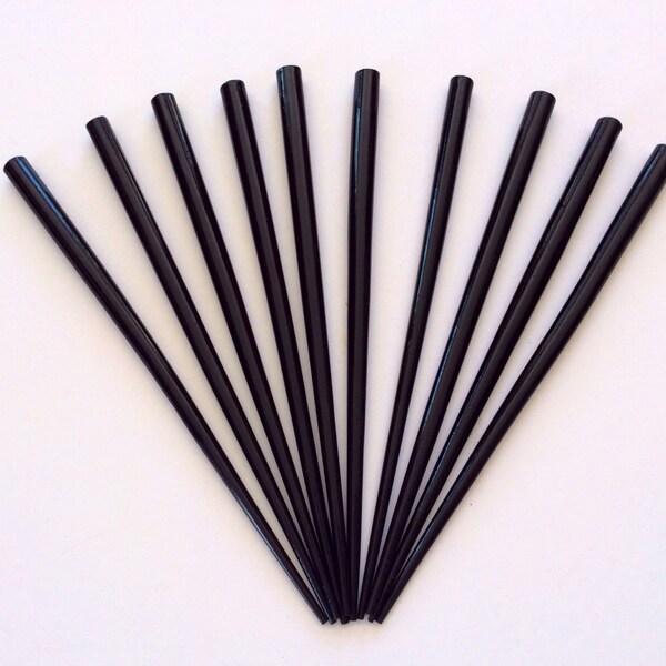 Decorative Black Hair Sticks - Etsy