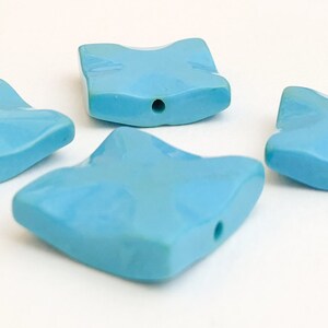 Blue Wavy Square Turquoise-2pc