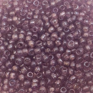 Japanese Seed Beads Destash Size 11/0- Transparent Light Purple 30 Grams