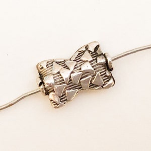 Beautiful Bali Sterling Silver Rectangle  Focal Bead
