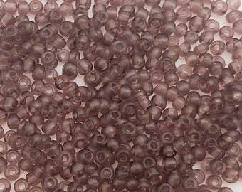 30 Gramm Japanische Rocailles Destash Größe 11/0- Transparent Plum