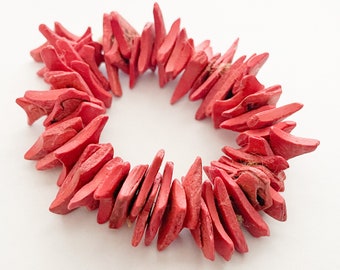 Coconut Wood Chips 7” strand Coral