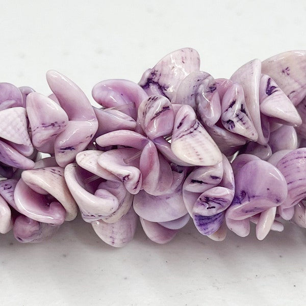 Purple shell beads cebu beauty sliced nuggets