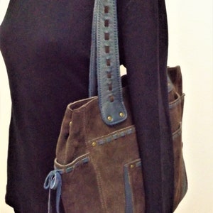 Camila Alves Muxo Bag Brown Suede With Blue Leather Trim Etsy camila-alves-muxo-bag-brown-suede-with-blue-leather-trim-etsy